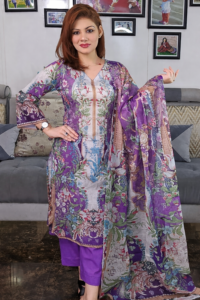 Digital Printed Lawn Unstitched 3 Piece